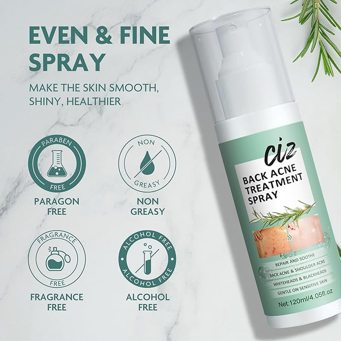Back Acne Treatment, Back Acne Spray, 2% Salicylic