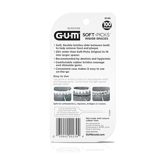 GUM Soft-Picks Wide Space, Easy to 100ct (3pk) (3pk)
