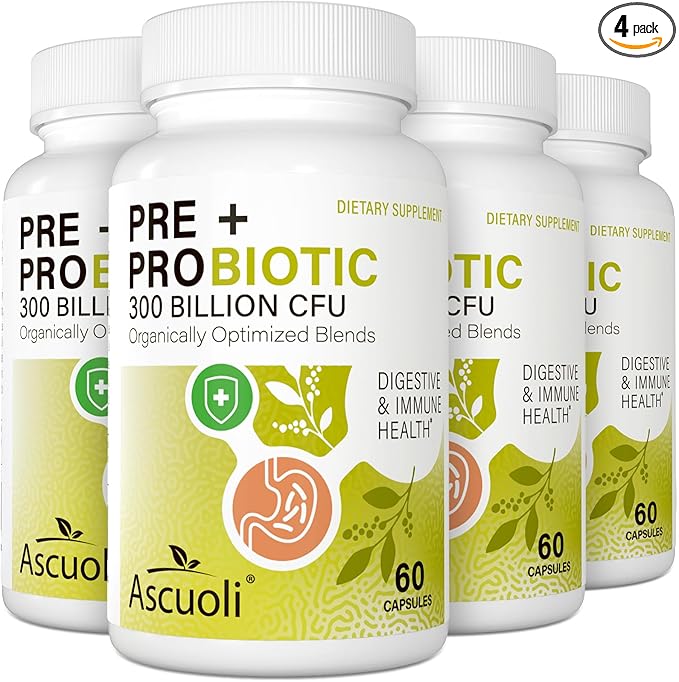 Probiotics for Women & Men 300 Billion 22 Strains 15 Organic 8 Month