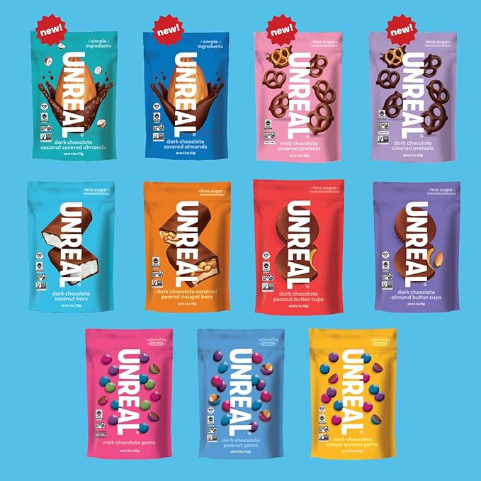 UNREAL Dark Chocolate Coconut Bars (3 Value Size Bags) | Vegan, 3g Sugar, & 3 Simple Ingredients | Non-GMO, Gluten Free, & Fair Trade | 9.5oz each
