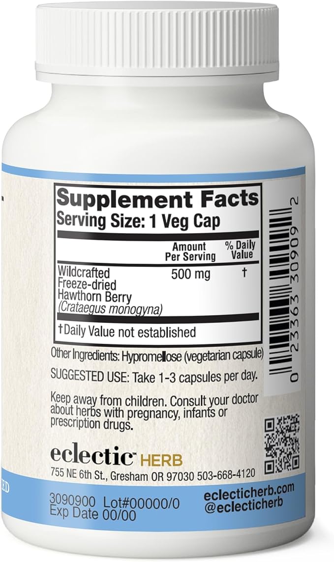Eclectic Institute Raw Fresh Freeze-Dried Non-GMO 90 CT (500 mg)