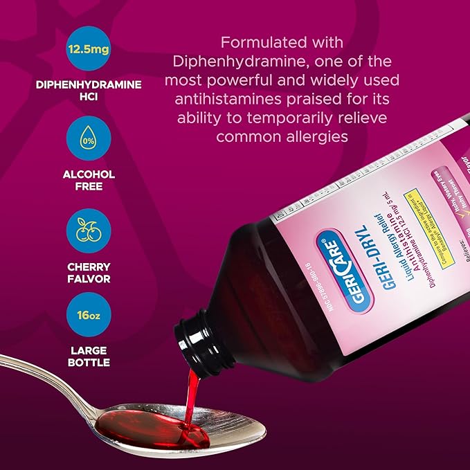 GeriCare Geri-Dryl Diphenhydramine HCI Solution 16 FL 1)