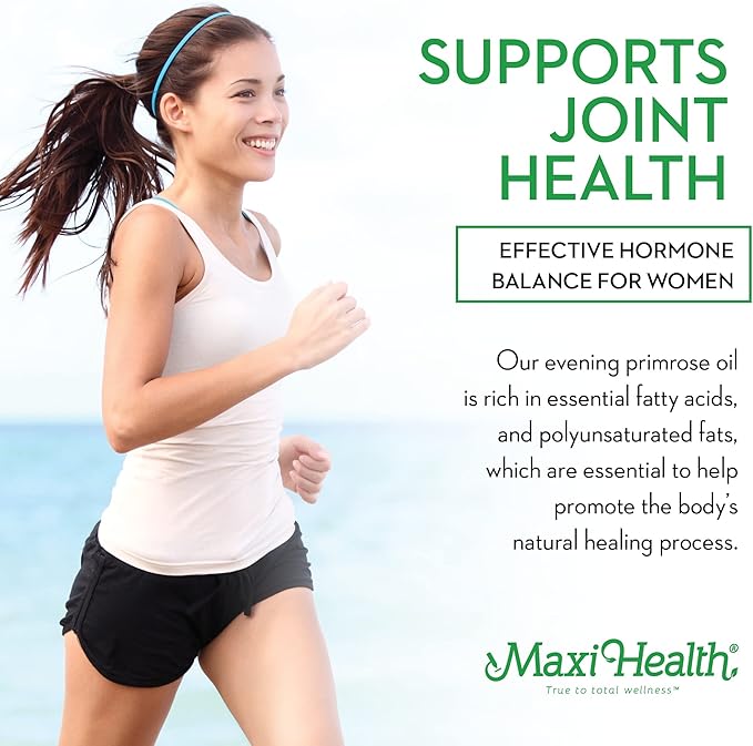 Maxi-Health Evening Primrose and Flax Seeds 3 6 6 9 9 Supplements 180 Count