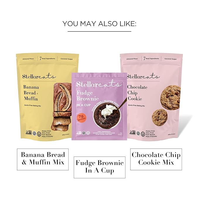 Stellar Eats Fudge Brownie Baking Mix, 10.4 oz, 1 Pack - Grain Free, Gluten Free, Dairy Free, Plant Based, Paleo Friendly