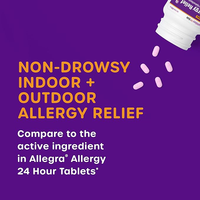 HealthCareAisle Allergy Relief 5 mg, 160 Tablets 180 mg 90 Tablets