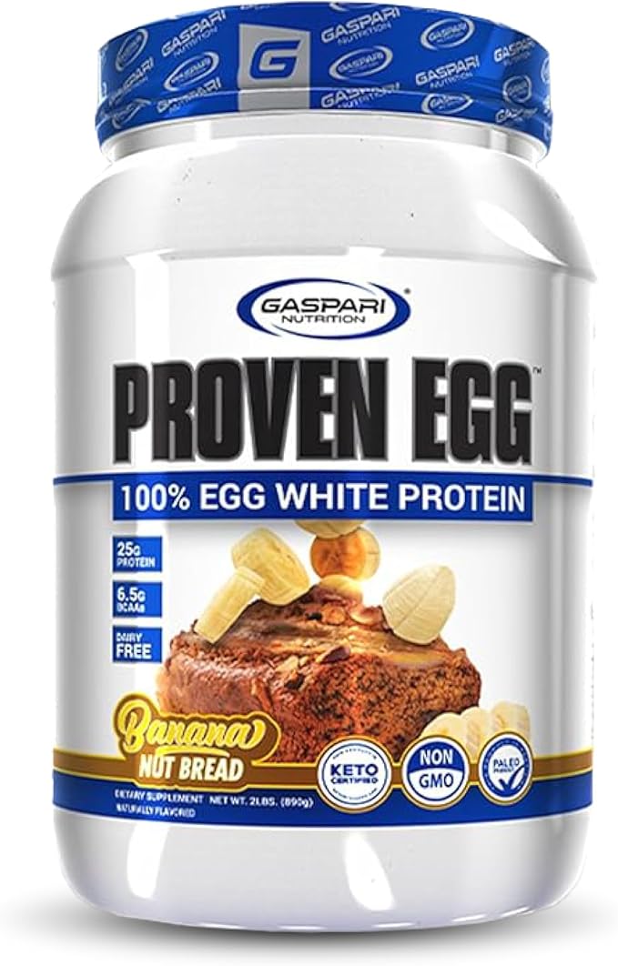 Gaspari Nutrition Proven Egg, 100% Egg 25g Protein, (2 lbs,