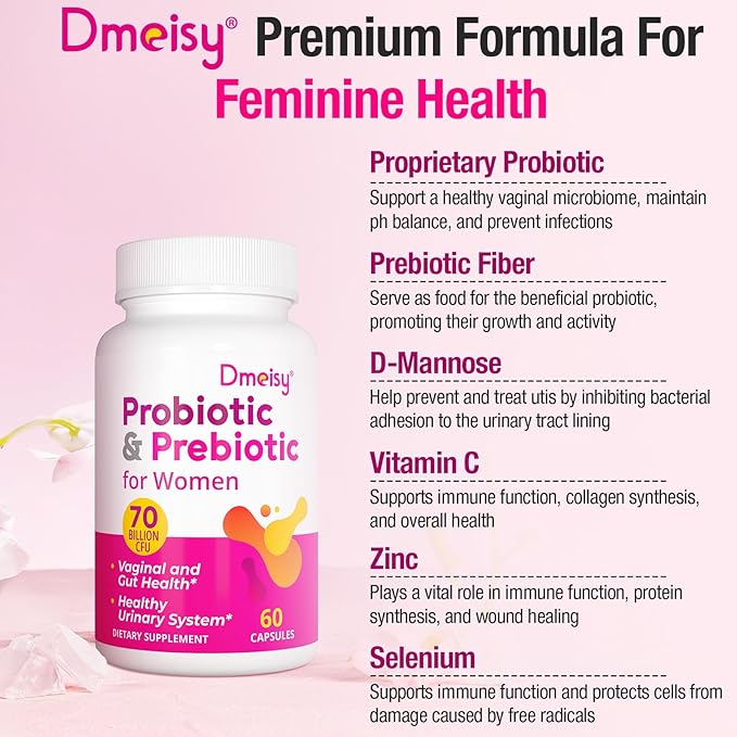 Probiotics for Women, 70 Billion CFU 13-IN-1 Women's 4 Month