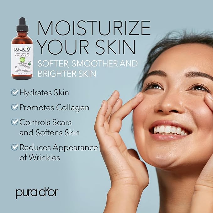 PURA D'OR 4 Oz ORGANIC Vitamin 70,000 IU 100% Natural