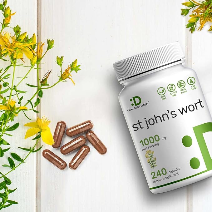 DEAL SUPPLEMENT St. John's Wort Extract 1000mg 240* Capsules, 3000mcg Active