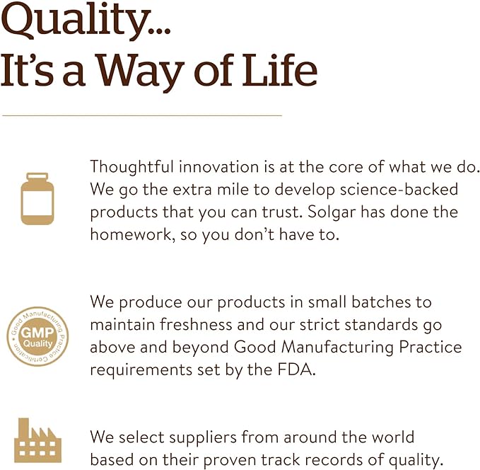 Solgar Vitamin B1 (Thiamin) 500 mg, 100 Tablets 100 Servings