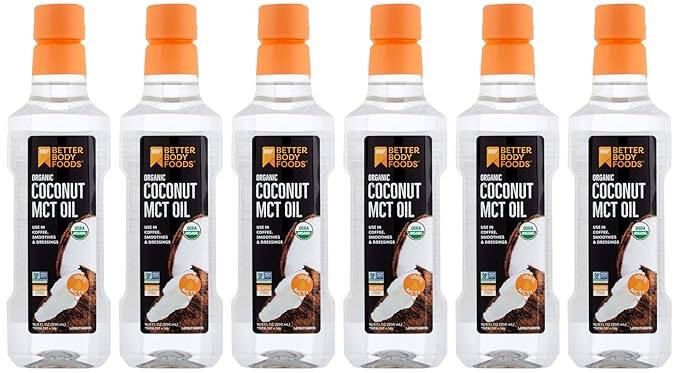 BetterBody Foods Coconut MCT Oil, 6 Count