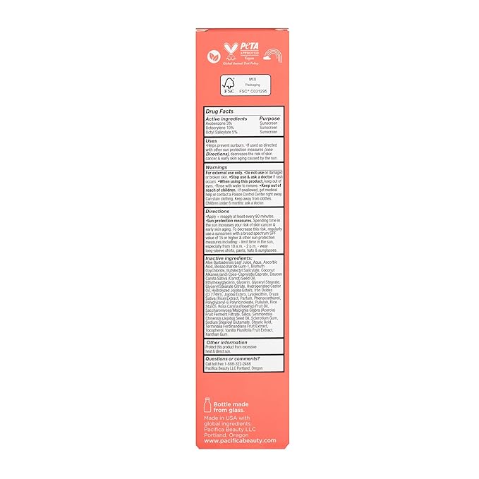 Pacifica SPF 30 Body Lotion - Glow Baby Brightening Vitamin C Body Moisturizer -w/Broad Spectrum UVA/UVB SPF 30 Sun Protection - Clean Beauty Vegan & Cruelty-Free Dermatologist Tested