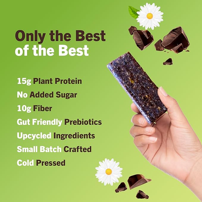 AMRITA Chocolate Maca Vegan Protein Bars 15g Plant