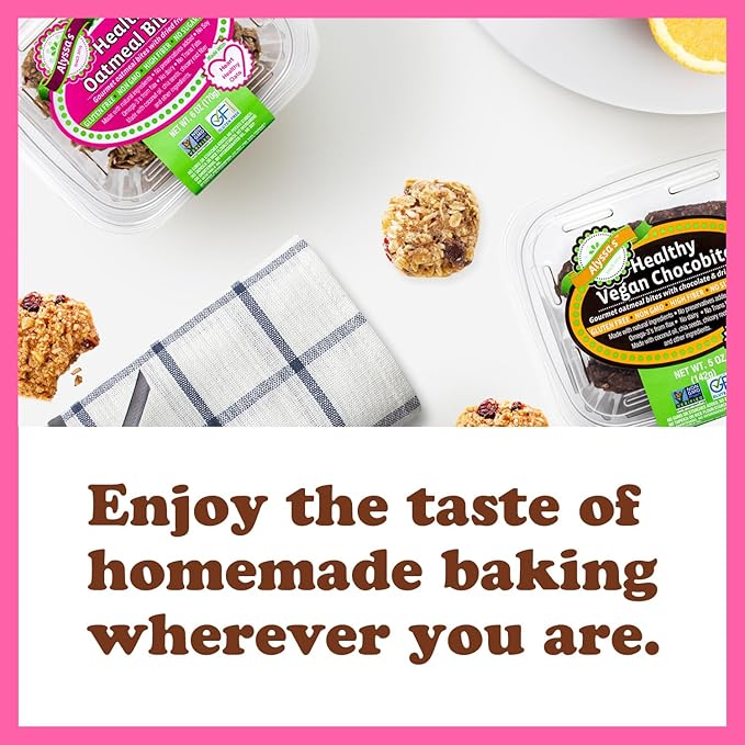 Alyssa’s Chocobites ⎸ Gluten Free Cookies, Healthy Snacks from the Bakery ⎸ Sugar Free Soft Cookies, Low Carb, Keto Protein Snacks ⎸ Gluten Free Snacks for Kids ⎸ 8 Cookies per box, 1 Pack