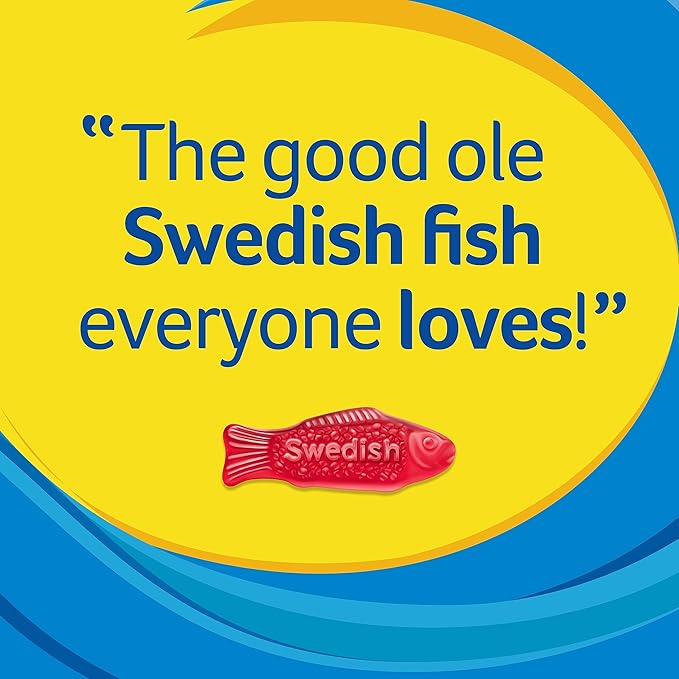 Swedish Fish 43146 Grab-and-Go Candy Snacks in Reception Box, 240-Pieces/Box