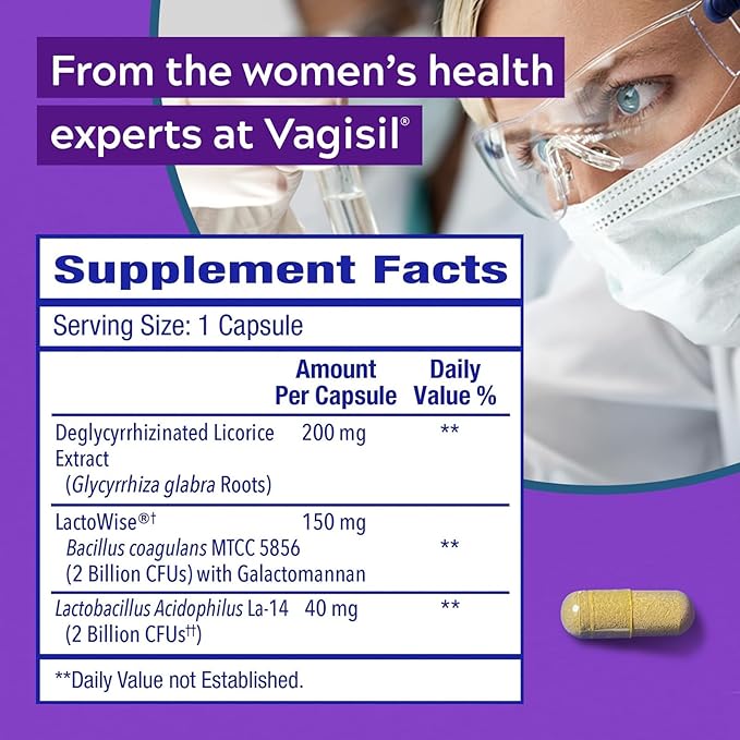 Vagisil Yeast Defense Supplements, Helps Balance 1 Capsule 30 capsules
