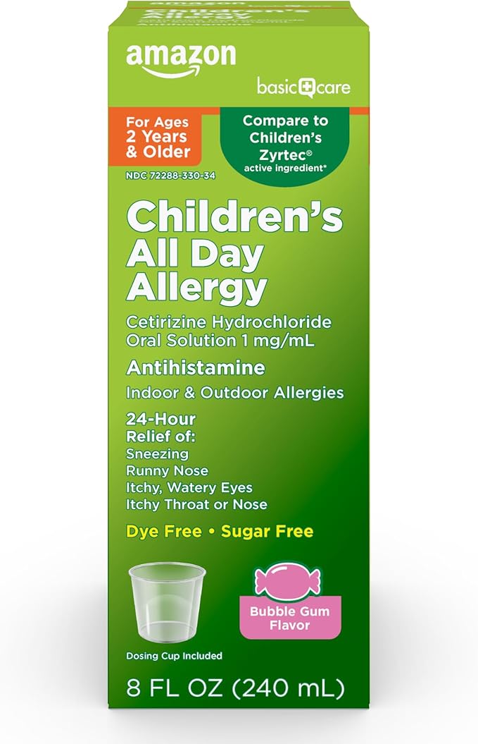 Amazon Basic Care Children's All Day 1 mg/mL, 8 fl 1)