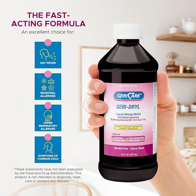 GeriCare Geri-Dryl Diphenhydramine HCI Solution 16 FL 1)