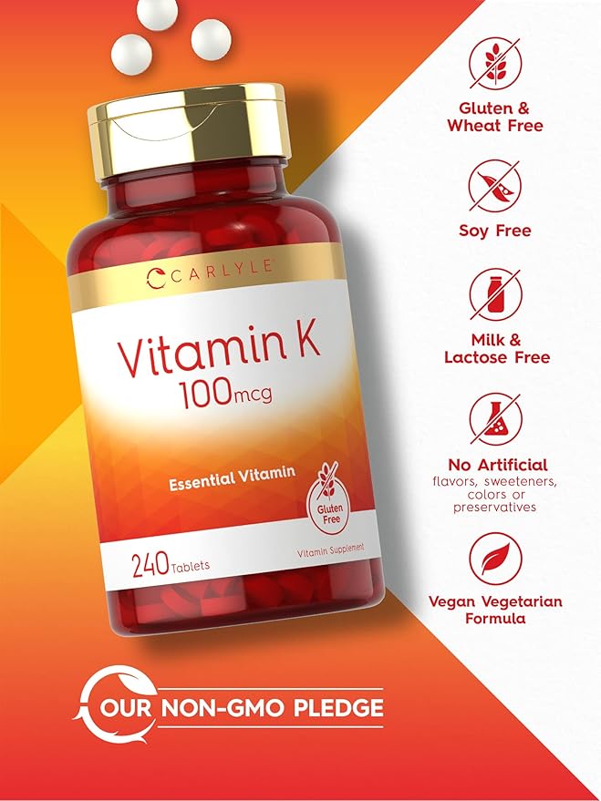 Carlyle Vitamin K 100 mcg 240 Tablets