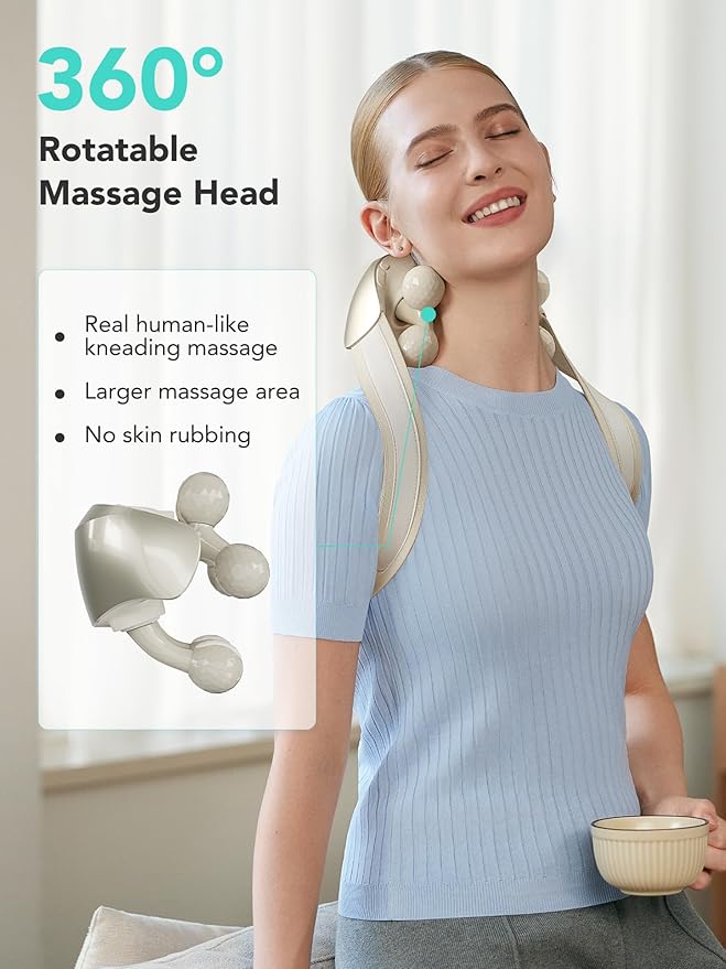 SKG Neck Massager for Pain Relief 6D Kneading H7 Ultra