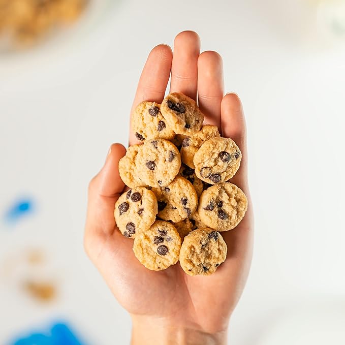 HighKey Keto Chocolate Chip Mini Cookies - Gluten Free Sugar Free Cookies Keto Snack Low Carb Snacks Healthy Protein Diabetic Dessert Food Low Sugar Treat Diet Friendly Sweets 3 Pack + Arcade