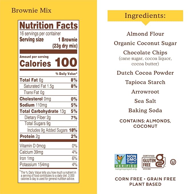 Simple Mills Chocolate Brownie Baking Mix, 12.9 Ounces 6)