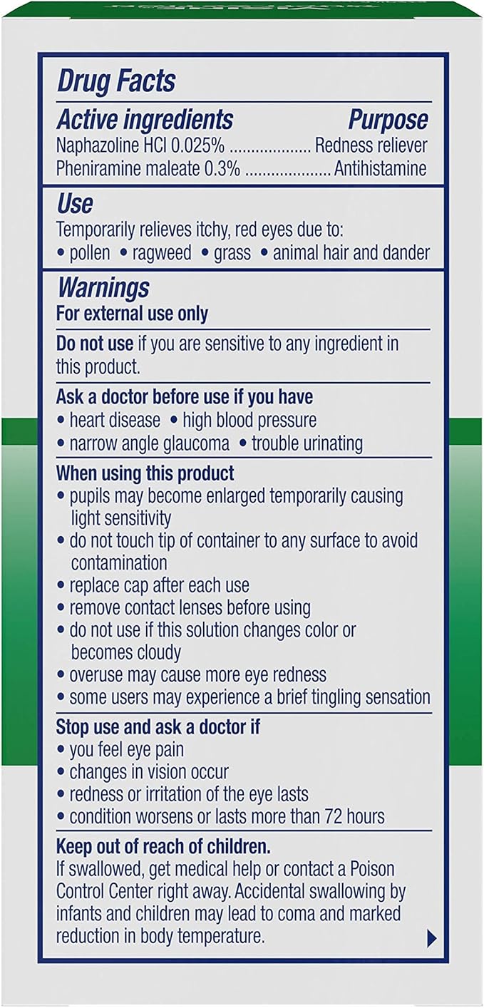Visine Allergy Eye Relief Multi-Action Antihistamine 0.5 fl.