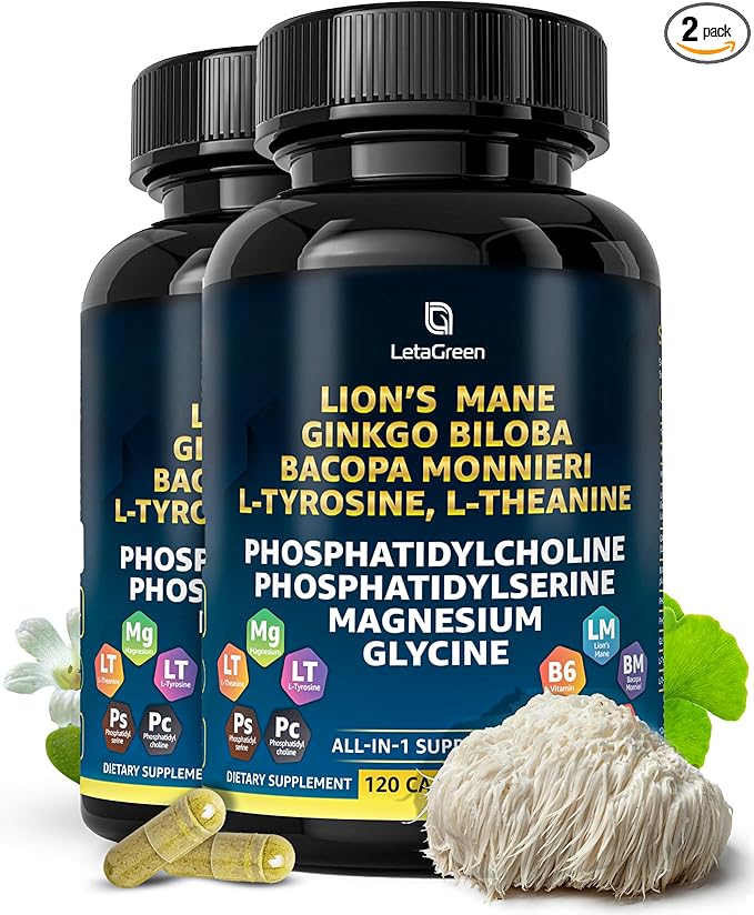 Organic Lions Mane Supplement Capsules 240 Real