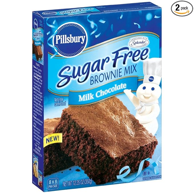 Sugar Free Milk Chocolate Brownie Mix, 12.35 ounce (2 Pack)