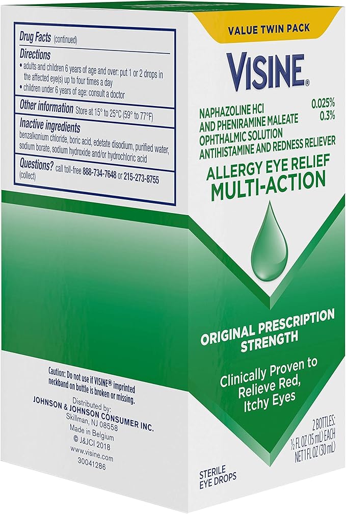 Visine Allergy Eye Relief Multi-Action Antihistamine 0.5 fl.