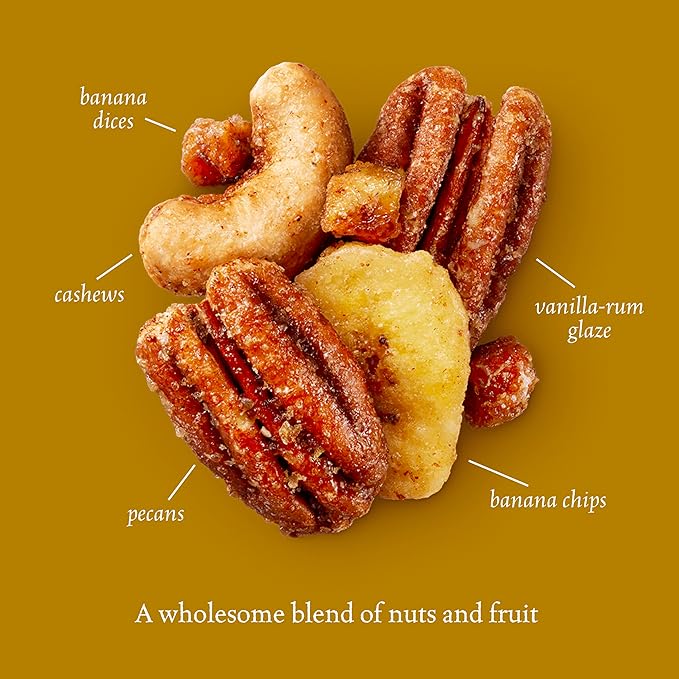 Sahale Snacks Glazed Mix, Banana Rum 24 Ounce