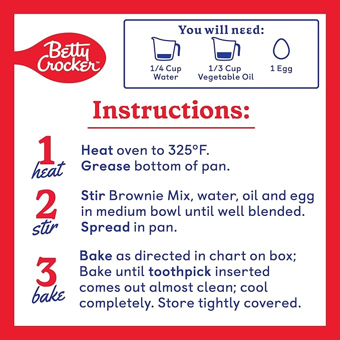 Betty Crocker Delights Supreme Triple Chunk Brownie Mix, 17.8 oz (Pack of 12)
