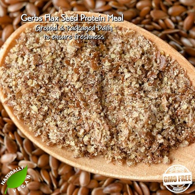 Ground Raw Flax Seed Meal by Gerbs 4 LBS 11 Food