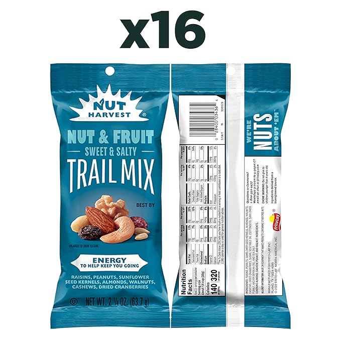 Nut Harvest, Nut & Fruit Mix, 2.25 Ounce 16)