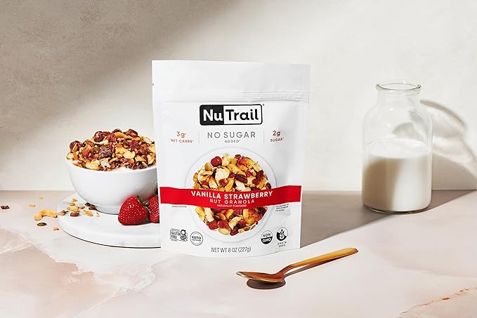 NuTrail Nut Granola Cereal, Vanilla Strawberry, 8 oz. 1 Count