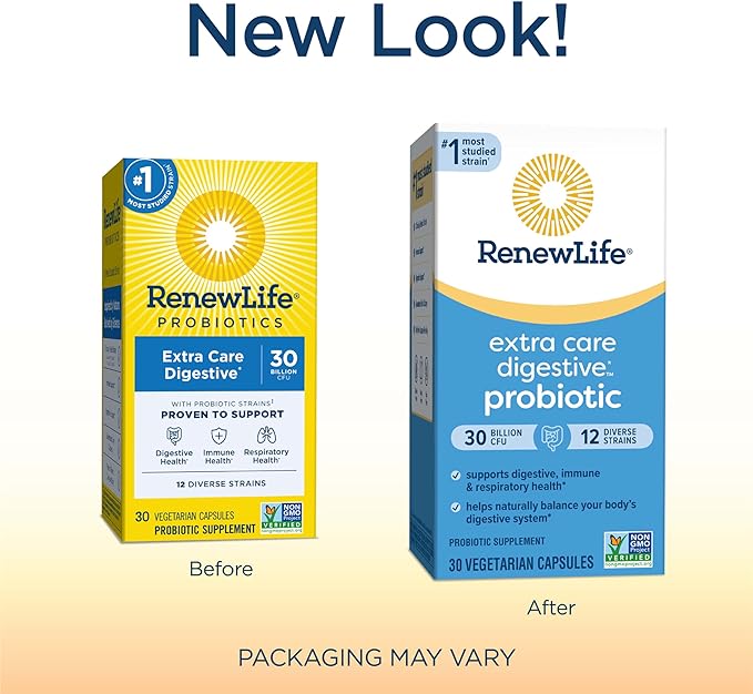 Renew Life Extra Care Digestive Probiotic 30 Billion 30 Count
