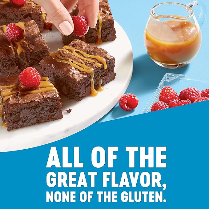 Krusteaz Gluten Free Double Chocolate Brownie Mix, Includes Chocolate Chips, Certified GF, Gluten Free Baking Mix, 20-ounce Boxes (Pack of 8)