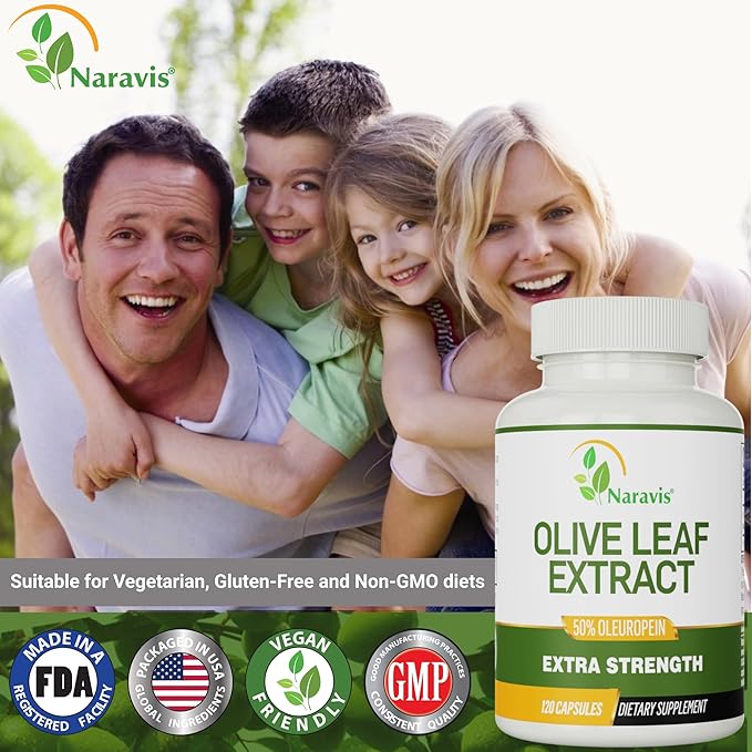 Olive Leaf Extract 4-Month Supply 50% Oleuropein