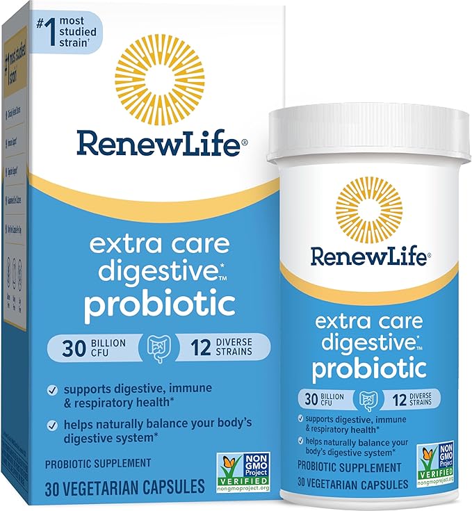 Renew Life Extra Care Digestive Probiotic 30 Billion 30 Count