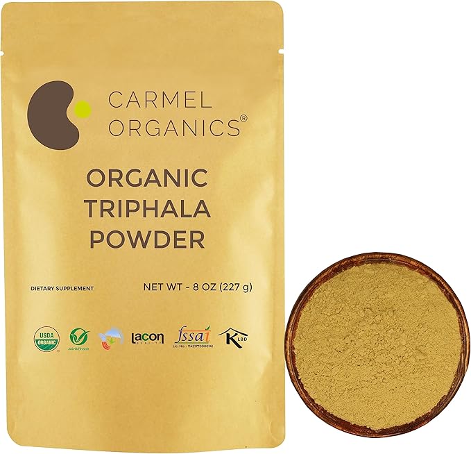 CARMEL ORGANICS Triphala Fruits Powder 8