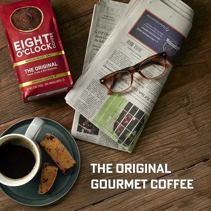 Eight O'Clock Coffee Hazelnut, Medium Roast, Whole Bean Coffee, 20 Ounce 100% Arabica, Kosher Certified