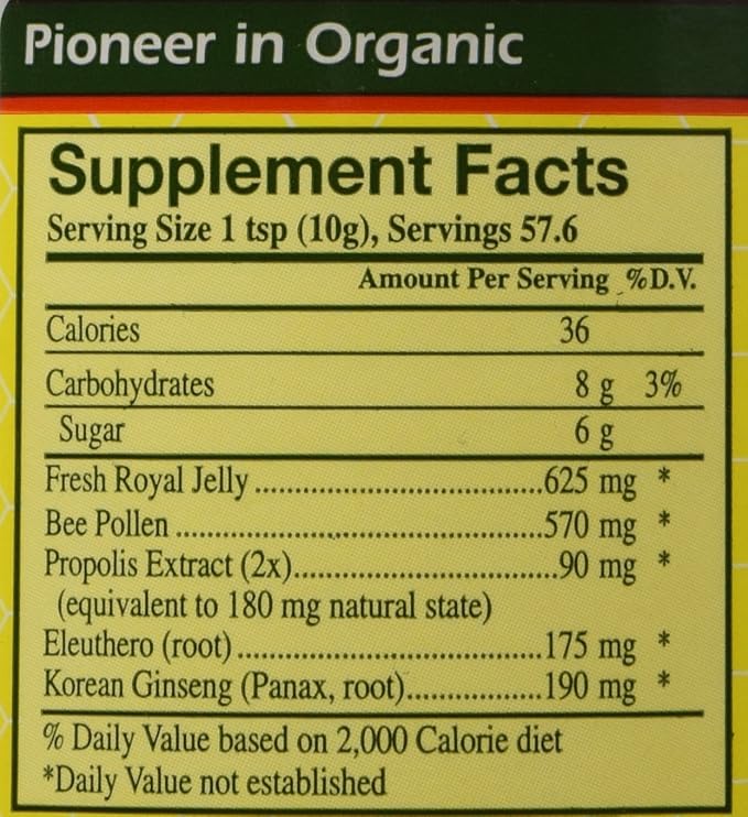 Fresh Royal Jelly + Bee Pollen, 36,000mg Y.S. 20.3 oz