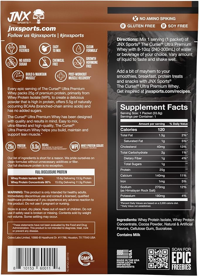 JNX SPORTS The Curse! Ultra Premium 25g Protein