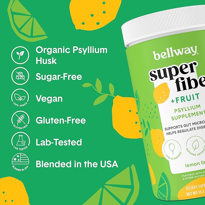 Bellway Super Fiber Powder + Fruit, (50 Servings)