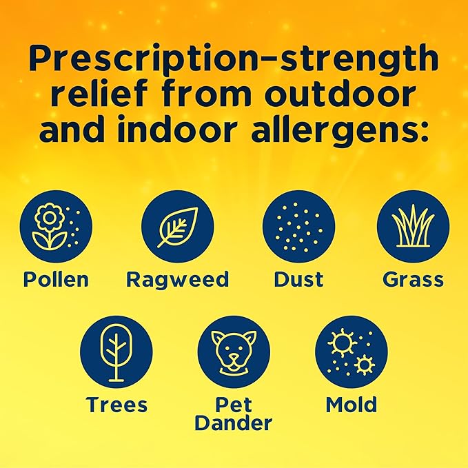 Xyzal Allergy Pills, 24-Hour Allergy Relief, 55-Count, Original