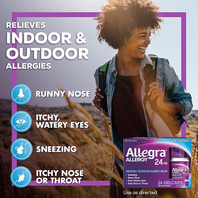 Allegra Allergy Gelcaps 24 Gelcaps per