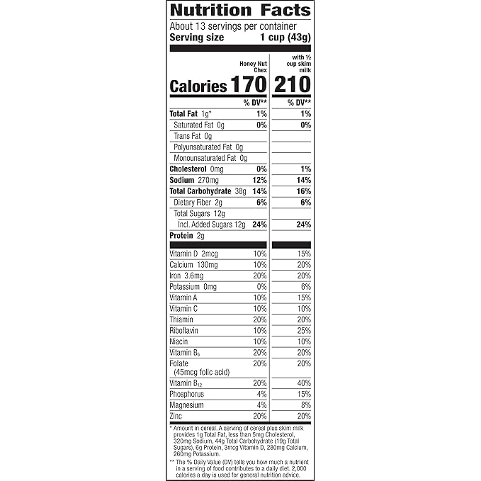 Honey Nut Chex Cereal Family Size, 19.6 OZ