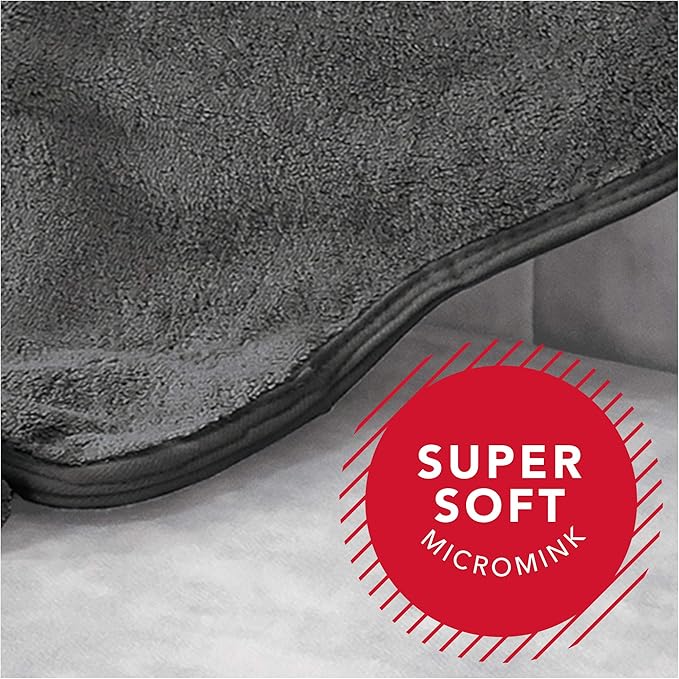 Sunbeam Heating Pad Wrap for Back 23 x 15", Slate