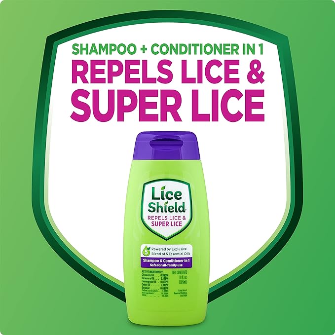 Lice Shield Shampoo & Conditioner in 1, Repels 10 fl