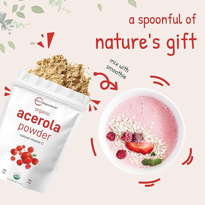 Organic Acerola Powder, 8oz